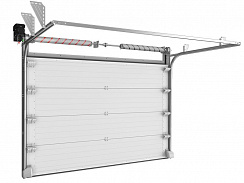 Промышленные секционные ворота  ISD THERMALPRO из стальных сэндвич-панелей с торсионным механизмом (5400x2000)