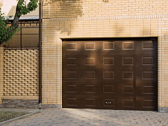 Секционные гаражные ворота Doorhan RSD02, панель филенка, 3300х2500
